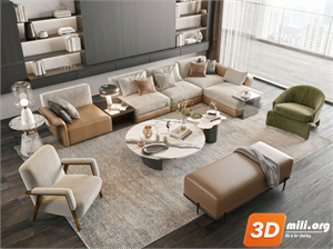 Sofa Minotti Skp Files 